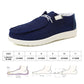 Womens Lightweight Slip On Boat Shoes Casual Loafers Deck Shoes Canvas Sneakers For Women