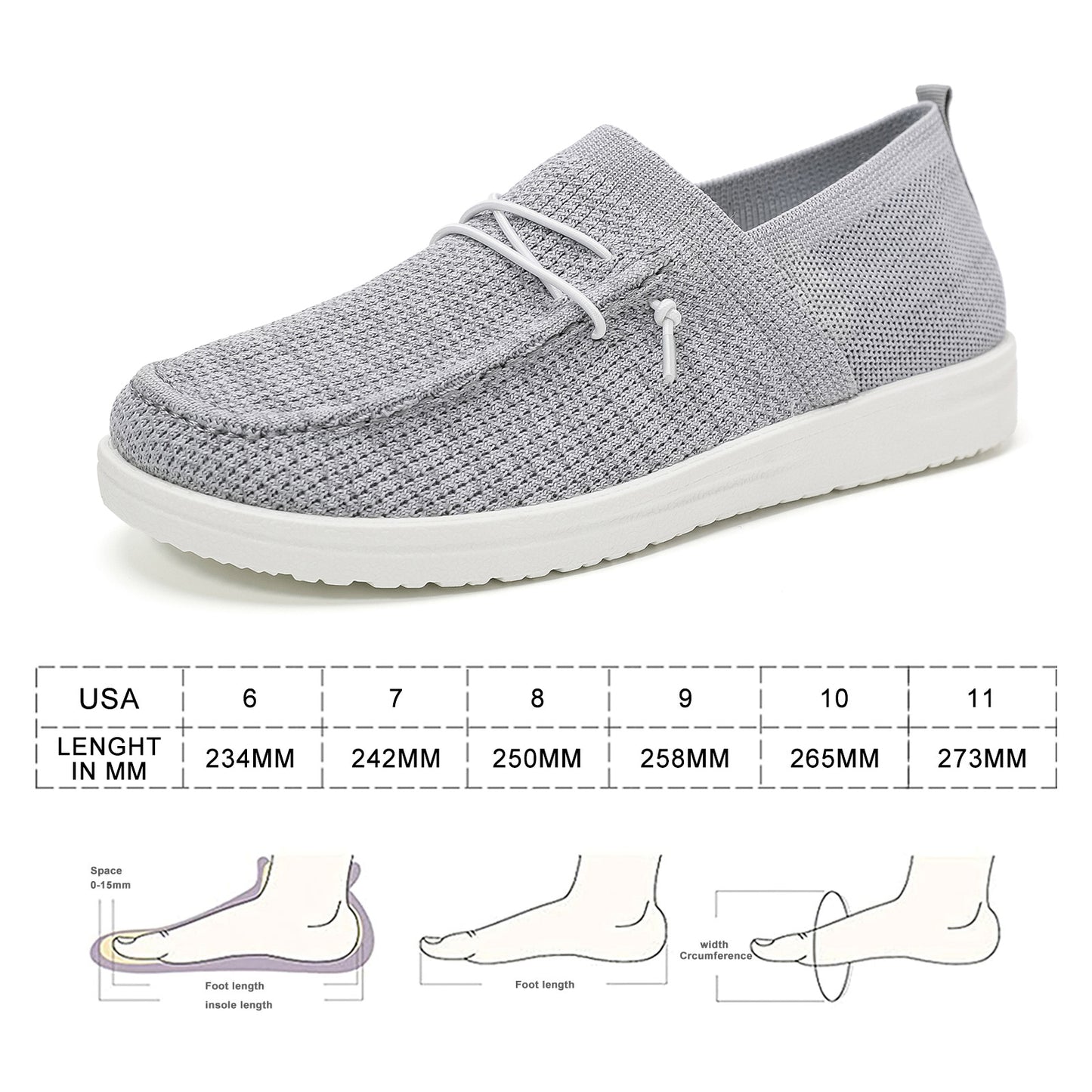 Womens Lightweight Slip On Boat Shoes Casual Loafers Deck Shoes Canvas Sneakers For Women