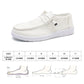 Womens Lightweight Slip On Boat Shoes Casual Loafers Deck Shoes Canvas Sneakers For Women