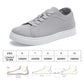 Womens Breathable Slip On Shoes, Womens Casual Boat Loafers Walking Shoes, Lightweight Canvas Lace Up Loafers Shoes for Women