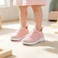 SICCOO Girls Lightweight Lace‑Up Sneakers, Running Walking Tennis Sports Shoes for Toddler / Little Kid