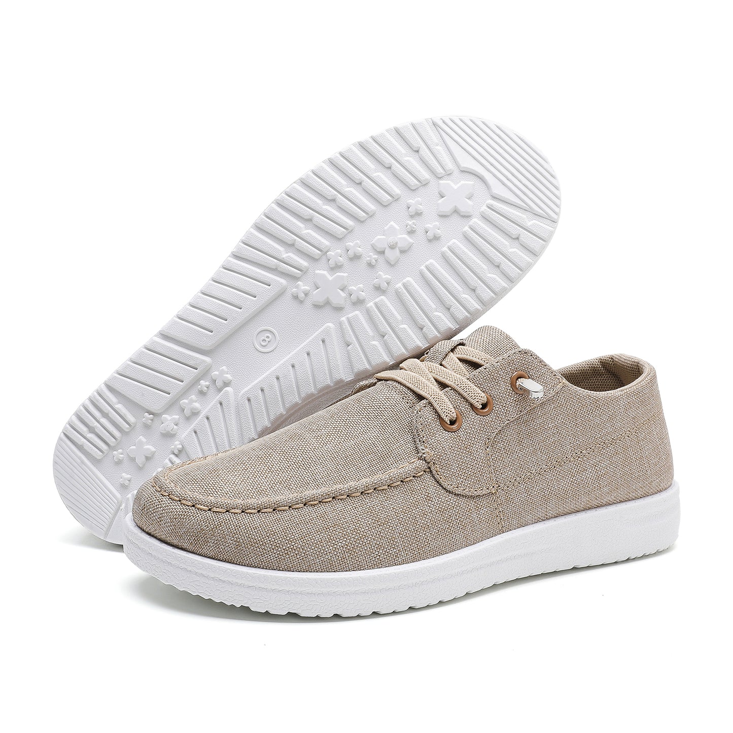 Womens Breathable Slip On Boat Shoes Casual Loafers Deck Shoes Canvas Sneakers For Women