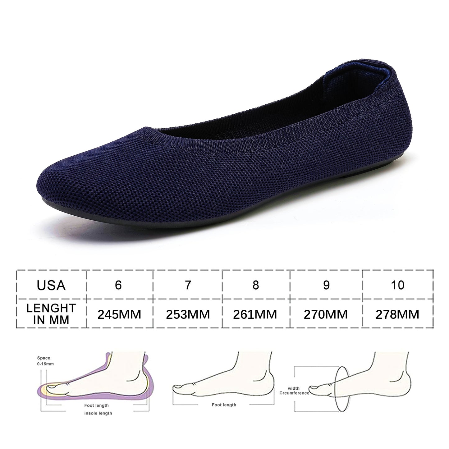 Women's Ballet Flats Dress Shoes for Women