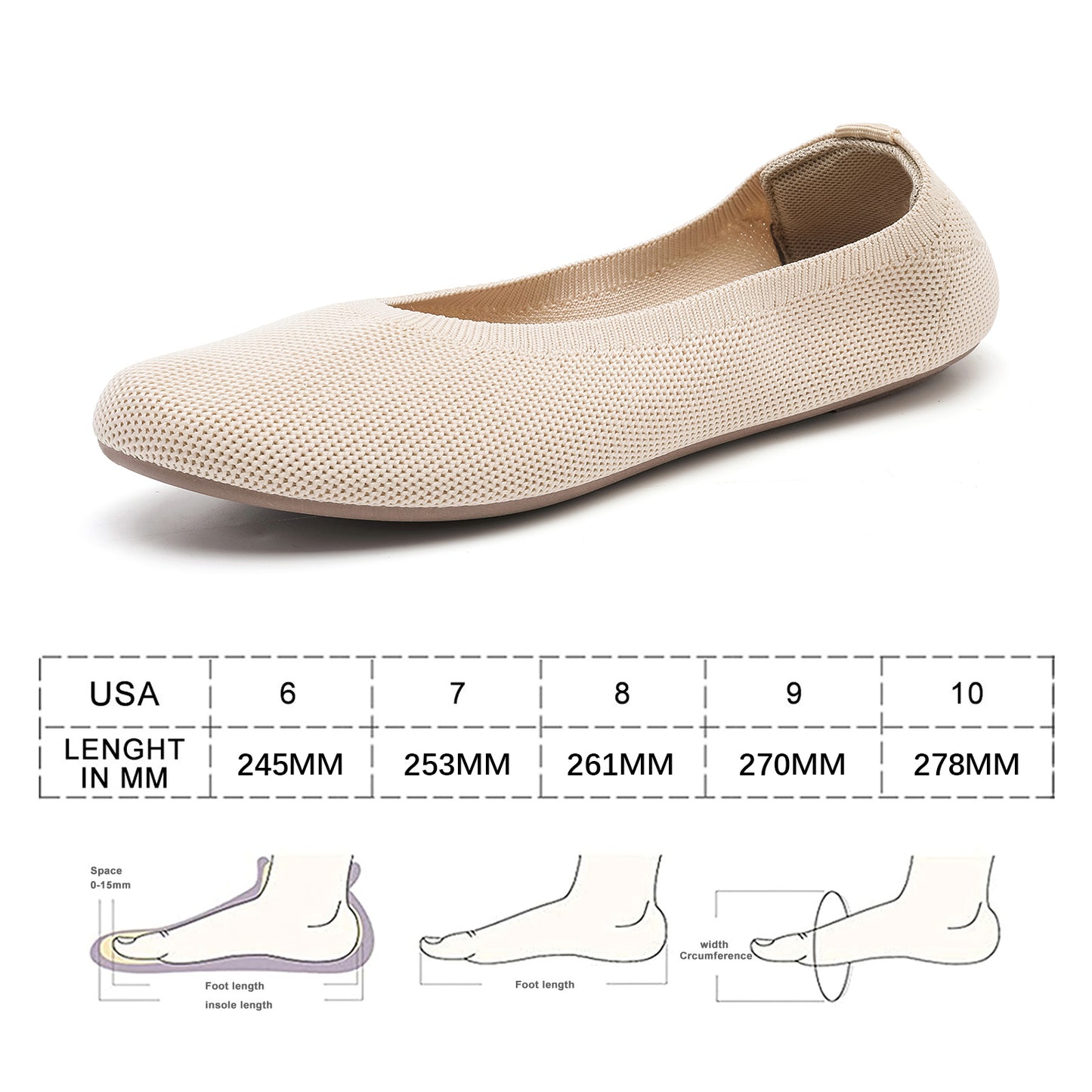 Women's Ballet Flats Dress Shoes for Women