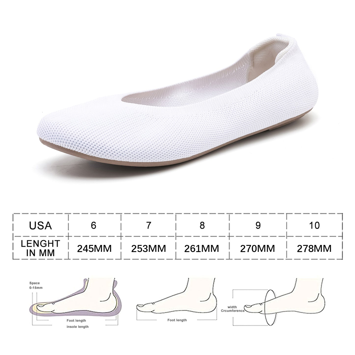 Women's Ballet Flats Dress Shoes for Women