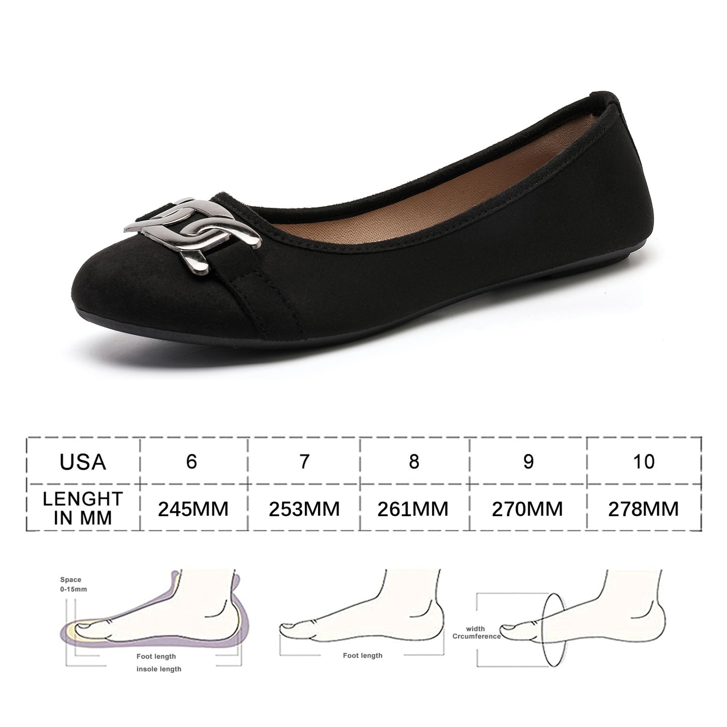 Women's Ballet Flats Dress Shoes for Women