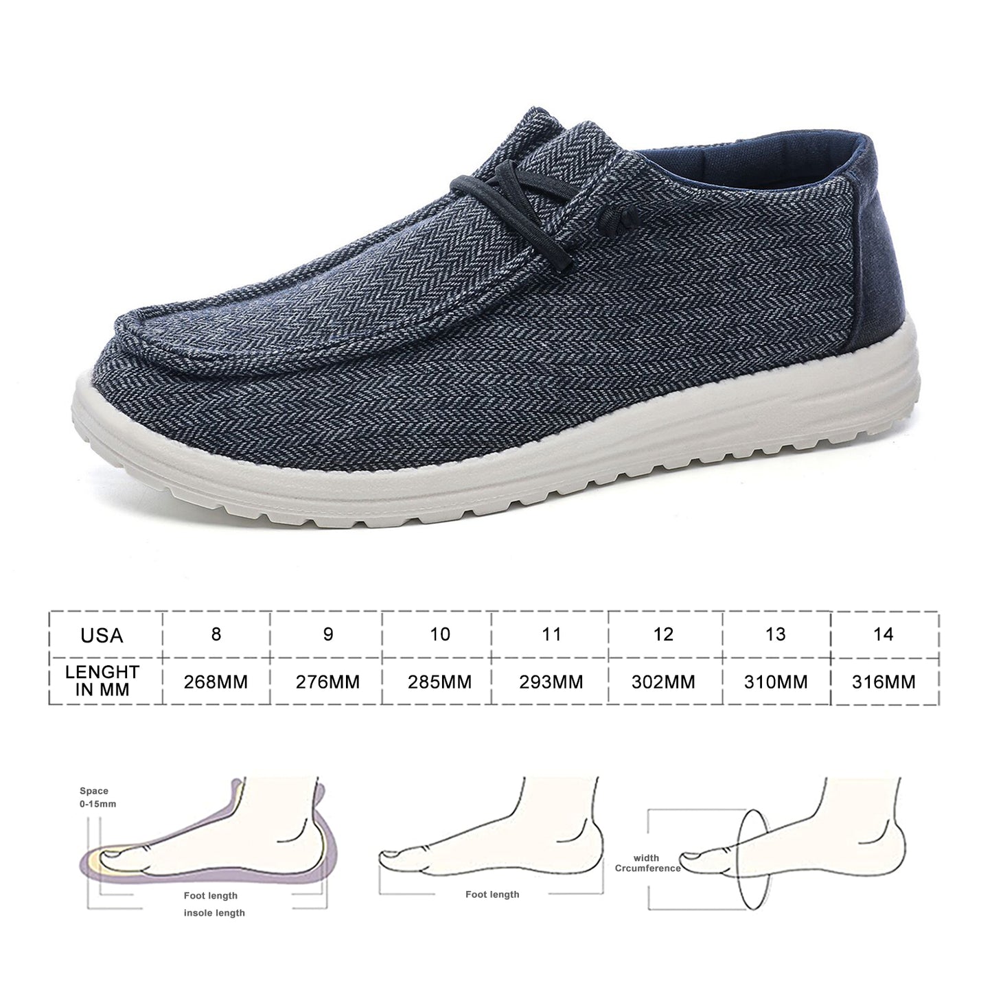 Mens Lightweight Autumn And Winter Slip On Boat Shoes Casual Loafers Deck Shoes Canvas Sneakers For Mens