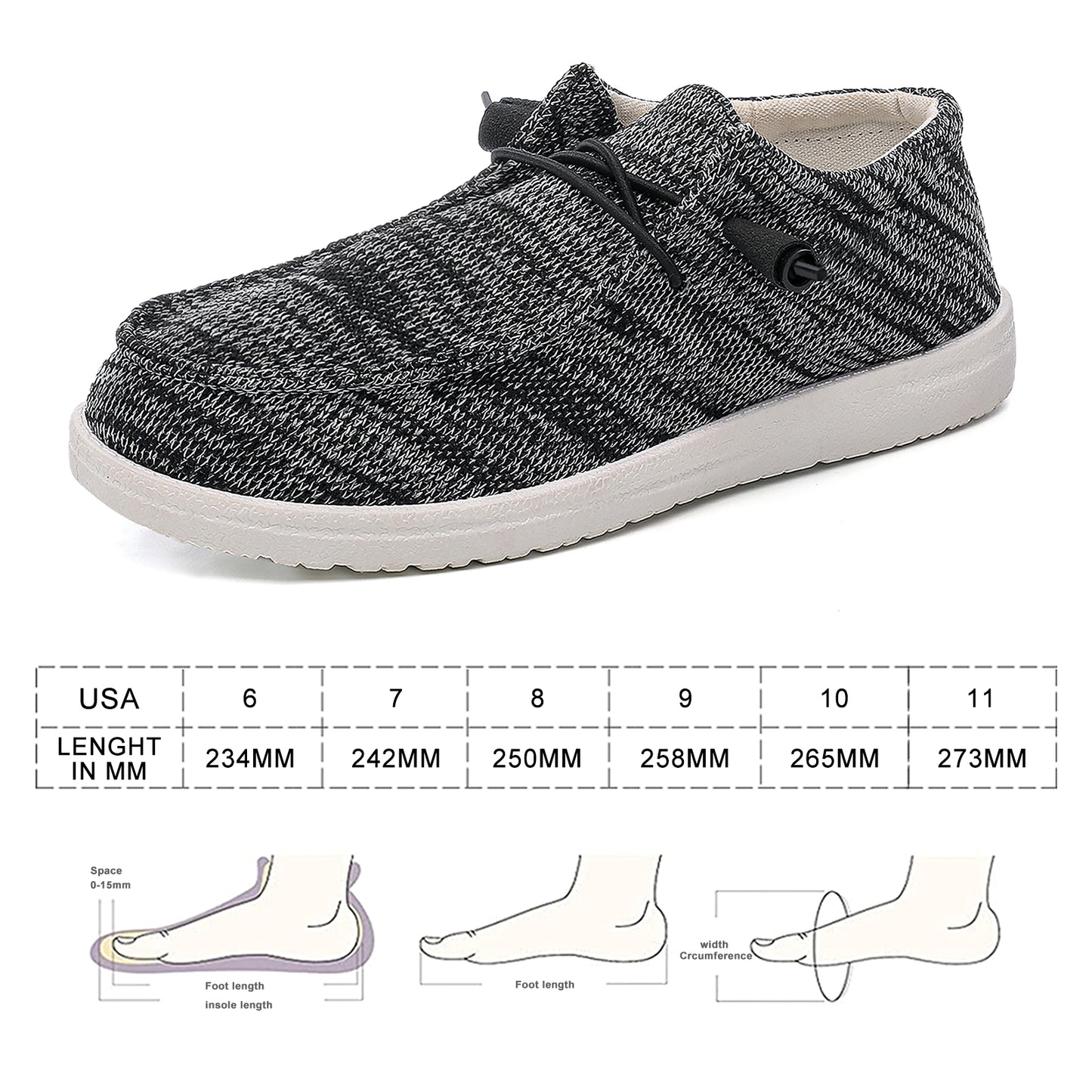 Womens Lightweight Slip On Boat Shoes Casual Loafers Deck Shoes Canvas Sneakers For Women